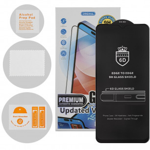Защитное стекло 6D Premium Glass 9H Full Glue для iPhone 13 Pro Max, iPhone 14 Plus, в упаковке с салфетками