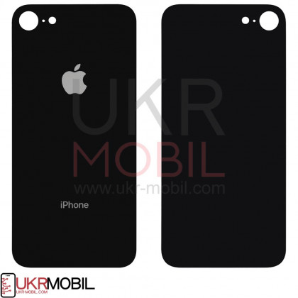 Задняя крышка Apple iPhone 8, большой вырез под камеру, Black, фото № 2 - ukr-mobil.com