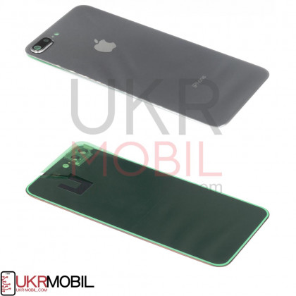 Задняя крышка Apple iPhone 8 Plus, с стеклом камеры, Black - ukr-mobil.com