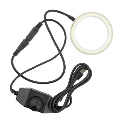 Подсветка для микроскопа диодная, с регулятором яркости, подключение по USB - ukr-mobil.com