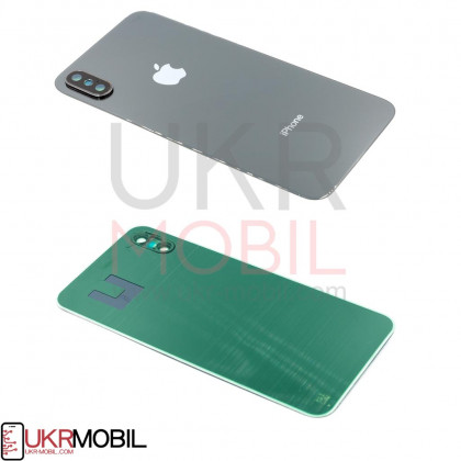 Задняя крышка Apple iPhone X, с стеклом камеры, Black - ukr-mobil.com