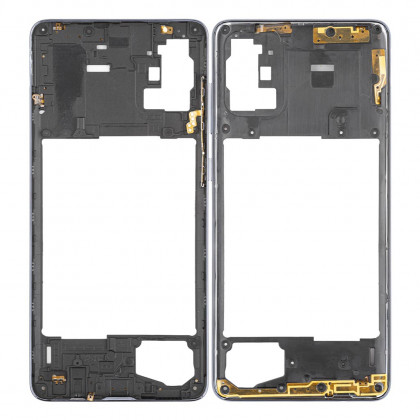 Средняя часть корпуса Samsung A715 Galaxy A71, Black, фото № 2 - ukr-mobil.com