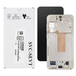 Дисплей Samsung S916 Galaxy S23 Plus, GH82-30480A, с тачскрином, с рамкой, Service Pack Original, Pink