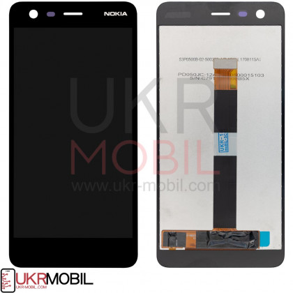 Дисплей Nokia 2 Dual Sim TA-1007, TA-1029, TA-1035, с тачскрином, Black - ukr-mobil.com