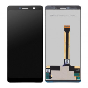 Дисплей Nokia 7 Plus TA-1046, TA-1055, с тачскрином, Original PRC, Black