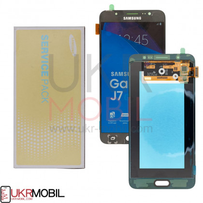 Дисплей Samsung J710 Galaxy J7 2016 GH97-18855B (SERVICE PACK) с тачскрином Black - ukr-mobil.com