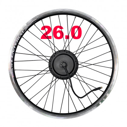 Мотор колесо заднее в сборе, с ободом 26 дюймов, 36v 500W для велосипеда (втулка), фото № 1 - ukr-mobil.com