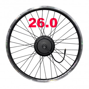Мотор колесо заднее в сборе, с ободом 26 дюймов, 36v 350W для велосипеда (втулка)