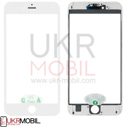 Стекло дисплея с рамкой и пленкой OCA Apple iPhone 6S Plus, Original, White, фото № 1 - ukr-mobil.com