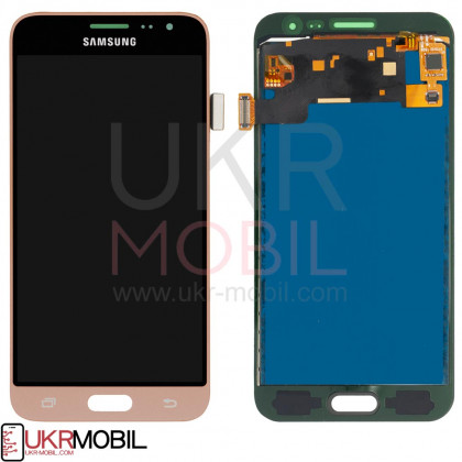 Дисплей Samsung J320 Galaxy J3 2016, с тачскрином, TFT (с регулируемой подсветкой), Gold - ukr-mobil.com