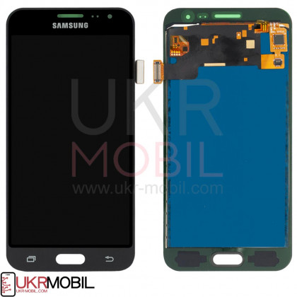 Дисплей Samsung J320 Galaxy J3 2016, с тачскрином, TFT (с регулируемой подсветкой), Black - ukr-mobil.com
