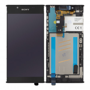 Дисплей Sony G3311 Xperia L1, G3312 Xperia L1, G3313 Xperia L1, с тачскрином, с рамкою, High Quality, Black