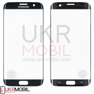 Стекло дисплея Samsung G935 Galaxy S7 Edge, Original, Black Onyx