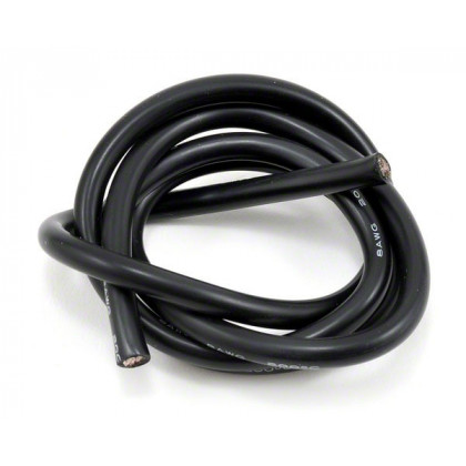 Провод силиконовый 8AWG, чёрный 1м (1650х0,08 мм) - ukr-mobil.com