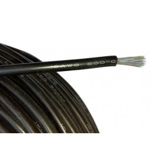 Провод силиконовый 18AWG, чёрный 1м (150х0,08 мм)