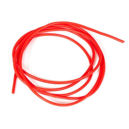 Провод силиконовый 10AWG, красный 1м (1050х0,08 мм), фото № 1 - ukr-mobil.com