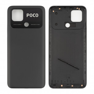 Задняя крышка корпуса Xiaomi Poco C40, Original PRC, Black