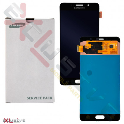 Дисплей Samsung A710H Galaxy A7 (2016) (Super AMOLED) (Service Pack Original) с тачскрином Black - ukr-mobil.com