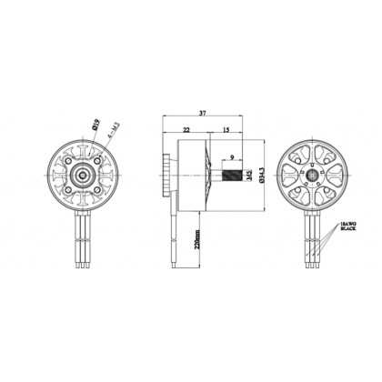 Мотор бесколлекторный Arthur Flash Hobby M2807 1300KV, Mars Series, фото № 6 - ukr-mobil.com