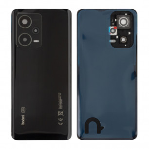 Задняя крышка Xiaomi Redmi Note 12 Pro Plus 5G, со стеклом камеры, Original PRC, Black