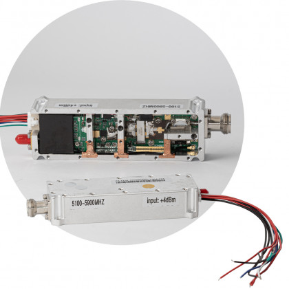 Усилитель сигнала, 5100-5900MHz, без генератора частот, 47±1dBm, input=3~5dbm - ukr-mobil.com