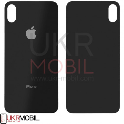 Задняя крышка Apple iPhone X, большой вырез под камеру, Black, фото № 2 - ukr-mobil.com