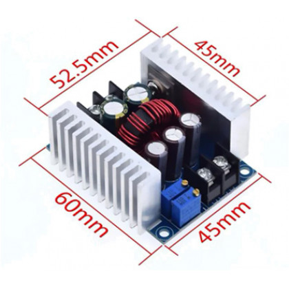 Понижающий преобразователь (DC-DC) с регулировкой напряжения от 6-40V до 1.2-35V, 20A, 300W, фото № 3 - ukr-mobil.com