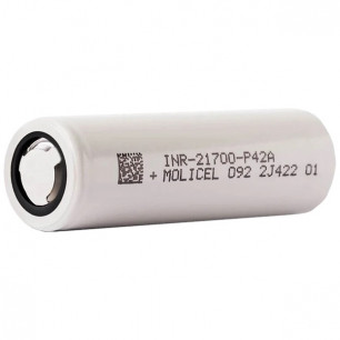 Аккумулятор высокотоковый Molicel INR-21700-P42A, 4200 mAh, ток розряда - 45A, 21700