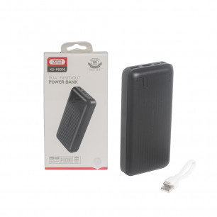 Повербанк (УМБ) XO PB302, 20000 mAh, 2USB + Type-C + Micro, Black