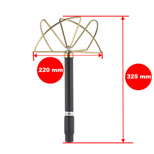 Антенна клеверная для средств РЭБ, 800-900 MHz, 100W, N-J