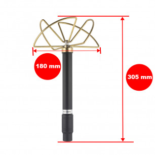 Антенна клеверная для средств РЭБ, 970-1100 MHz, 100W, N-J