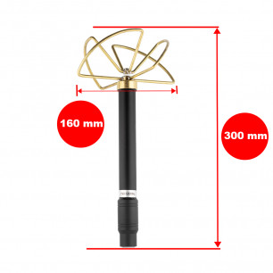 Антенна клеверная для средств РЭБ, 1160-1280 MHz, 100W, N-J