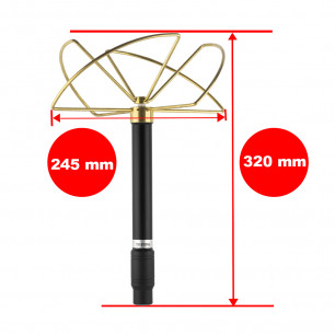 Антенна клеверная для средств РЭБ, 700-810 MHz, 100W, N-J