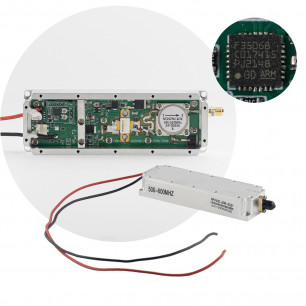 Модуль помех (jammer) 500-600 MHz, Gan 50W, 47 dBm, SMA, (цыфровой микроконтроллер ARM, LoRa)