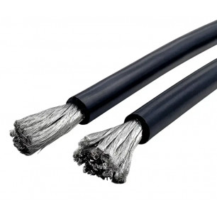 Провод силиконовый 2AWG, чёрный 1м (14000х0,08 мм)