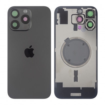Задняя крышка Apple iPhone 16 Pro Max, с стеклом камеры, с магнитом, Original PRC, Black Titanium, фото № 1 - ukr-mobil.com