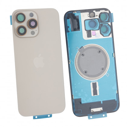 Задняя крышка Apple iPhone 16 Pro Max, с стеклом камеры, с магнитом, Original PRC, Desert Titanium, фото № 4 - ukr-mobil.com