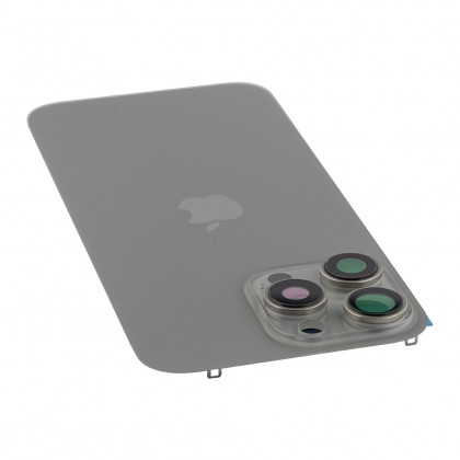 Задняя крышка Apple iPhone 16 Pro Max, с стеклом камеры, с магнитом, Original PRC, Natural Titanium, фото № 4 - ukr-mobil.com