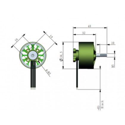 Мотор бесколлекторный Arthur Flash Hobby M3115 900KV, Mars Series, фото № 4 - ukr-mobil.com