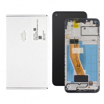Дисплей Samsung A115 Galaxy A11 2019, M115 Galaxy M11, GH81-18760A, с тачскрином, с рамкой, Service Pack Original, Black, фото № 1 - ukr-mobil.com
