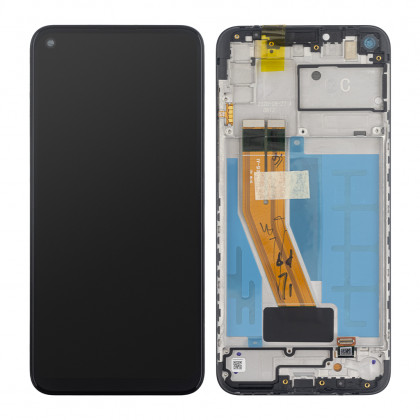 Дисплей Samsung A115 Galaxy A11 2019, M115 Galaxy M11, GH81-18760A, с тачскрином, с рамкой, Service Pack Original, Black, фото № 2 - ukr-mobil.com