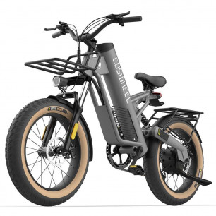 Электровелосипед COSWHEEL M20 MINI Grey, 15AH, 48V/500W