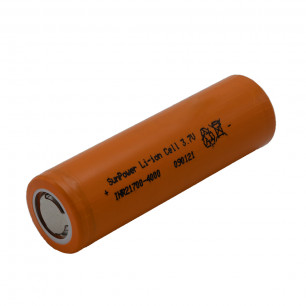 Аккумулятор высокотоковый Sunpower INR21700-4000, 4000 mAh, ток розряда - 30A, 21700