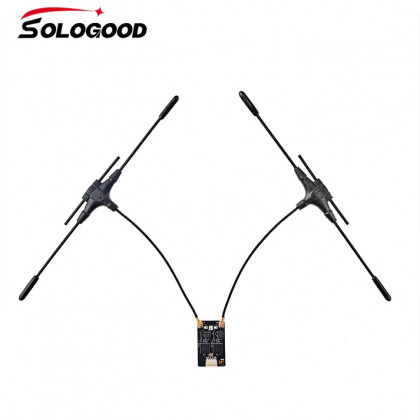 Приемник SoloGood ELRS Gemini 2.4G | 915 mHz , с 2 антеннами Immortal T, фото № 2 - ukr-mobil.com