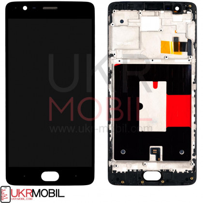 Дисплей OnePlus 3 (A3003), OnePlus 3T (A3010), с тачскрином, OLED, Black - ukr-mobil.com