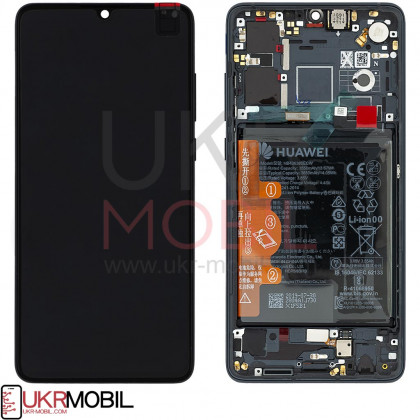 Дисплей Huawei P30 (ELE-L29, ELE-L09, ELE-L04, ELE-AL00), с тачскрином, с рамкой, Original, Black, фото № 1 - ukr-mobil.com