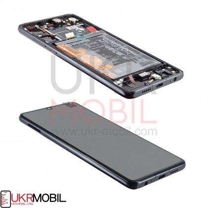 Дисплей Huawei P30 (ELE-L29, ELE-L09, ELE-L04, ELE-AL00), с тачскрином, с рамкой, Original, Black, фото № 2 - ukr-mobil.com