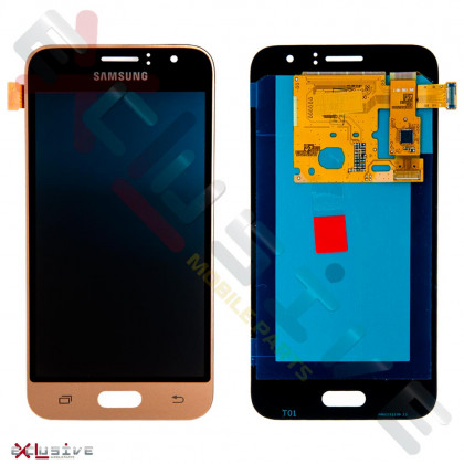 Дисплей Samsung J120 Galaxy J1 2016, с тачскрином, OLED, Gold - ukr-mobil.com