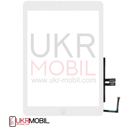 Сенсор (тачскрин) Apple iPad 9.7 2018 (A1893, A1954), с кнопкой HOME, Original, White, фото № 2 - ukr-mobil.com