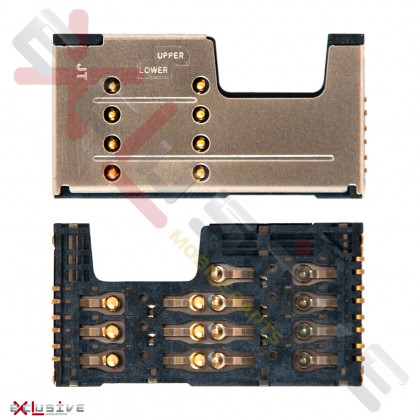 Коннектор sim карты Lenovo A390T | A355E | A708T | A880 | ZTE Q101T - ukr-mobil.com